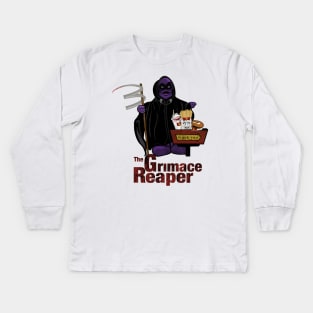 Grimace Reaper Kids Long Sleeve T-Shirt